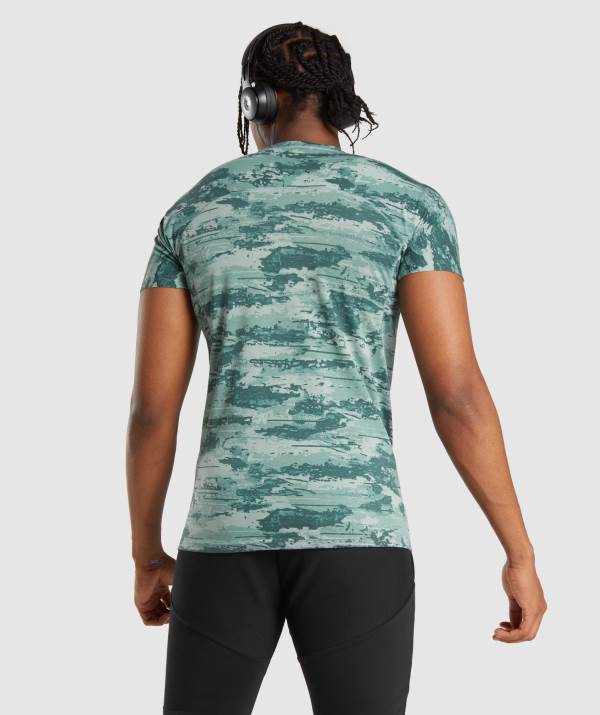 Panske Tricka Gymshark Chalk Svetlo Zelene | IC7961385